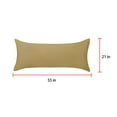 thumbnail image 4 of Unique Bargains Egyptian Cotton Zipper Long Body Pillow Cover Camel Color 21" x 55", 4 of 8