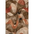thumbnail image 2 of Addison Rugs Mayfield Washable Contemporary Abstract Chocolate Rectangle Rug, 10' x 14', 2 of 6
