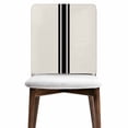 thumbnail image 6 of Black Geometric Stripe, Chair Back Cover for Dining Room Set of 8, Abstract Farmhouse Style Removable Kitchen Chair Slipcovers, Washable Seat Protector for Restaurant Party Banquet Wedding Décor, 6 of 9