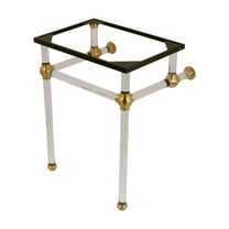 Kingston Brass Vah242030 Templeton 24" Acrylic Wall Mounted Console Legs - Brass