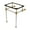 Brushed Brass, variant on Kingston Brass VAH242030SN Templeton 24" Acrylic Wall Mounted Console Legs - Nickel