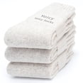 thumbnail image 3 of Yoicy Womens Heavy Thick Wool Socks Soft Warm Comfort Winter Crew Socks 3Pack,Grey, 3 of 3