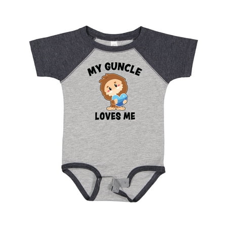 

Inktastic Cute Bigfoot My Guncle Loves Me Boys Baby Bodysuit