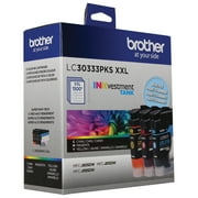 Brother Genuine LC30333PKS Super High-yield 3-Pack Color INKvestment Tank Printer Ink Cartridges