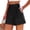 Black, variant on Women's High Waisted Wide Leg Bermuda Shorts - Lightweight Summer Workwear Casual Shorts with Pockets
