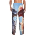 thumbnail image 3 of Daiia Red And White Bird Couple Men's Sleep Pant with Pockets and Drawstring,Pajama Pants-X-Large, 3 of 9