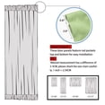thumbnail image 4 of Unique Bargains 2-Pack French Door Curtains Panels Green 25" x 40", 4 of 8