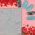 thumbnail image 5 of 7pcs Nail Art Mathematical Decorative Nail Stickers Mathematical Algorithm Nail Stickers Fff, 5 of 5