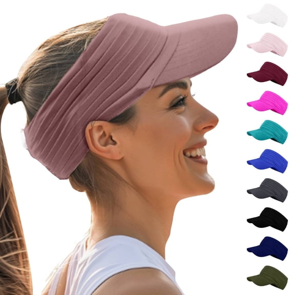 Helii Women Men Sports Sun Visor Lightweight Packable Stretchy Visor Hat for Running, Tennis, Golf Sun Hat Cowboy Hat Cute Hats