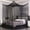 Black-87x79x98“(Suggested for Full to King), variant on Mosquito Net For Bed Four Corner Curtains Full/queen/king Size Patio Indoor Outdoor