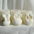 thumbnail image 6 of Milue Bowknot Rabbit Cake Mold Aromath Plaster Candle Hand-Made Baking Tools, 6 of 13