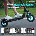 thumbnail image 2 of Scooter eléctrico iScooter iX3, neumáticos todoterreno de 10 pulgadas, scooter eléctrico con motor de 800 W, alcance de hasta 25 millas, velocidad máxima 24 MPH, altura del manillar ajustable, scooter, 2 of 5