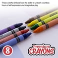 thumbnail image 3 of BAZIC 8 Color Premium Crayons [2516], 3 of 7