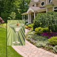 thumbnail image 2 of Yayeee Garden Flag 12" x 18" Double Sided Outdoor Yard Lawn Holiday Decorations, Light Green Martini, 2 of 6