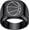 Black, variant on Men Women's 18mm Basketball Stainless Steel Ring Minimalist Personalized Vintage Band