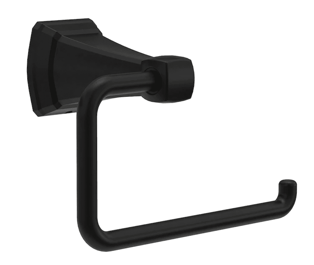 Delta FLY50MB Flynn Matte Black Wall Mount Toilet Paper Holder
