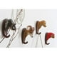thumbnail image 3 of 3D Cabeza De Animal Llaves Sombrero para proteger Ganchos Percha Rack Titular Resina Hogar Ganchos Decorativos Cabra, 3 of 9