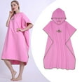 thumbnail image 6 of QccHieUs Surf Poncho Changing Robe, Adult Fast Dry Microfiber Wetsuit Changing Towel, Lightweight Hooded Rope for Surfing Beach Swim Water Sports Pink, 6 of 9