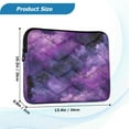 thumbnail image 3 of Quilted Laptop Sleeve for 13-16 Inch Laptops Protective Laptop Case Cover Lightweight Travel & Office Essentials Purple and Black Tie-dye Texture, 3 of 8