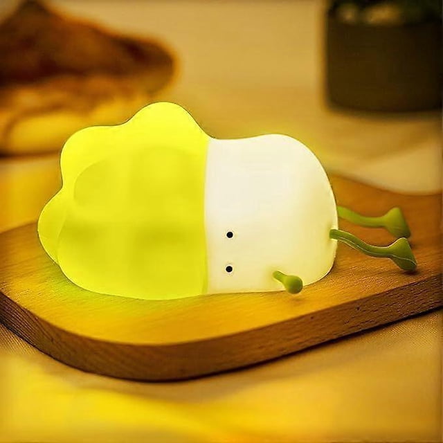 Lying Cabbage Night Light, Cute Night Light for Teenage Girls, Silicone Cabbage Lamp for Kids Bedroom, Squishy Dimmable night light with Rechargeable