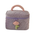 thumbnail image 1 of Wartleves Bolsa de almacenamiento para mujer, bolsa de pana para cosméticos, organizador con cremallera, artículos de tocador, 1 of 7