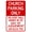 Warning Sign 4, variant on Church Parking Only If You Park Here You Are Liable Sign 8"x12" - Security Safety Metal Vintage Poster Decor for Church Wedding Holiday Service Special Event Street Road