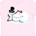 thumbnail image 4 of Inktastic Sassy Snowman in Top Hat Boys or Girls Toddler T-Shirt, 4 of 5
