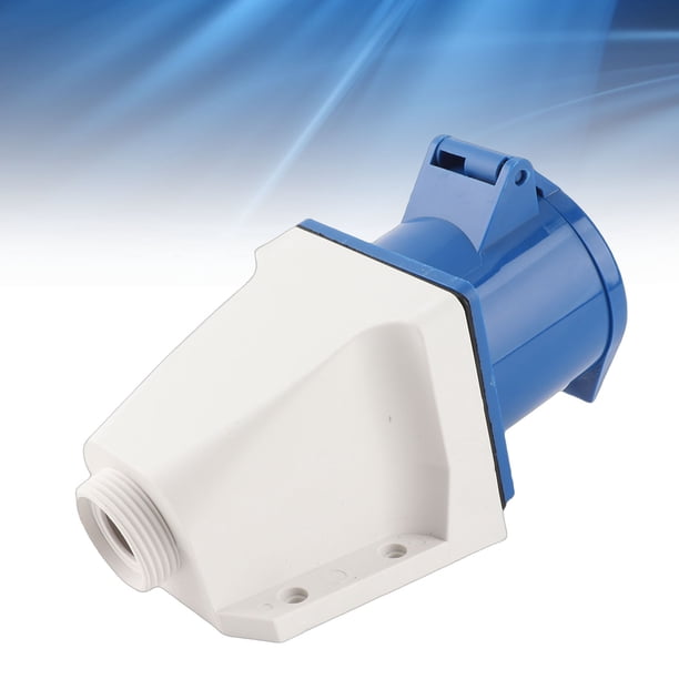 Enchufe Industrial De 3 Pines, IP44 Conector Industrial Hembra De 3 Pines A Prueba De Agua Resistente A Impactos ABS Enchufe De La UE 220-250 V Para Agricultura Para Caravana