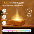 thumbnail image 4 of Aceite esencial Aroma Diffuser Lecdura Glass, 200 ml, con base de madera, 4 of 7