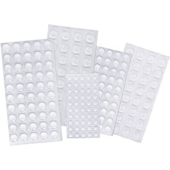 YQHWQ Rubber Feet Bumper Pads - 214 PCS Clear Adhesive Silicone Bumper Pads