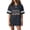 Dark Gray, variant on Women's 250th Anniversary USA Athletic Jersey Shirts, 1776-2026 Double-Sided Graphic V-Neck Shirt, Patriotic Varsity Striped Top,Red (S)