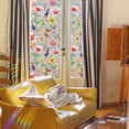 thumbnail image 3 of Window Privacy Film - Floral Stained Glass Window Film Static Cling UV & Heat Blocking Rainbow Window Film for Glass Doors, Bedroom Windows - No Glue Premium Vinyl-17.7"x39.4", 3 of 6