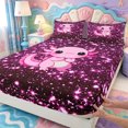thumbnail image 3 of Manfei Magical Axolotl Fitted Sheet Queen,Animals Print Bedding,3-Piece,1 Fitted Sheet and 2 Pillowcases, 3 of 6