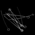 thumbnail image 4 of 100 ± Eyepins chapados en plata, alfileres para ojos, agujas, 35 mm, hallazgos de joyería de metal a granel Zulema Artesanía, 4 of 7