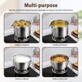 thumbnail image 5 of Fkszll 3 Pcs Double Boiler Pot Set with Spoon, 1.8QT Melting Pot with 2.54QT Stainless Steel Boiler, Chocolate Melter for Butter Candy Cheese Wax, 5 of 10