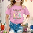 thumbnail image 2 of Hihipz Big Girl's Easter Graphic T-Shirt Cute Bunny Printed Short Sleeve Round Neck Tshirt Child Loose Fit Casual Tee Top For Boys Girls,Sizes 12-13Y, 2 of 4