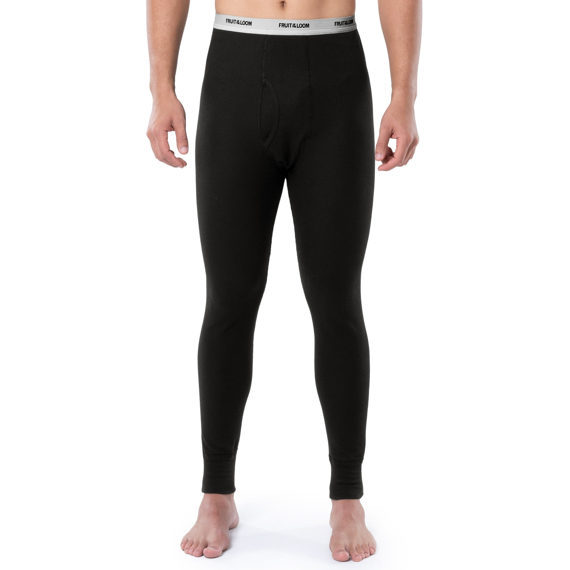 Fruit of the Loom Men's Thermal Waffle Underwear Bottom, Sizes S-5XL