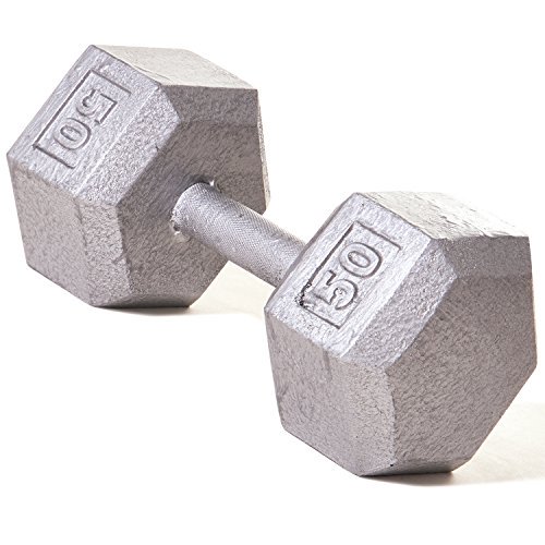 Solid Hex Dumbbell - 50 lb.