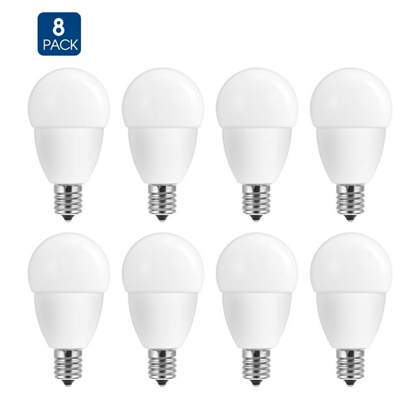 8 Pack E17 Led Bulb 6w Candelabra Bulbs 5000k Daylight White 550lm 40w Equivalent Light For Ceiling Fan Chandelier Kitchen Fixtures Dinning Candle Com - Light Bulbs For Kitchen Ceiling