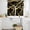 Black, variant on Black Gold Marble Kitchen Curtains Sets for Windows 24 Inch Length, Modern Geometric Textured Rod Pocket Window Treatments Tier Curtains and Valances Set for Bedroom/Bathroom