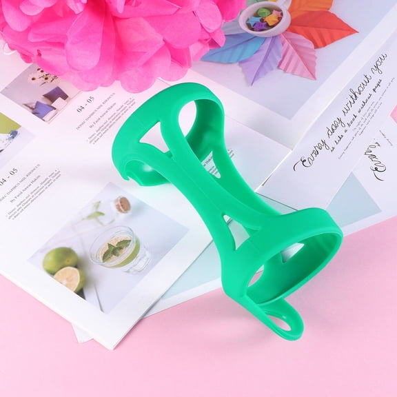 Masteelf Portable Green Silicone Protective Case with Built-in Holder for Outdoor Speaker Adventures and Travel