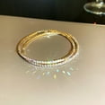 thumbnail image 2 of Super Shiny Crystal All-Match Full Diamond Rhinestone Elastic Bracelet, 2 of 2
