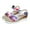 Purple, variant on Bmisegm Ladies Summer Leather Flower Braided Thick Bottom Buckle Slope Heel Large Size Sandals Slippers Sandals Women Summer Purple 6.5