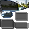 thumbnail image 2 of KRONDO Car Side Window Sunshade, Static Cling Films Stickers Sun Shade Uv Rays,reuseable Washable Sun Shade Fit SUV/Sedan/Minivan Roll Windows Down, Privacy Protector, 2 , Black, 2 of 9