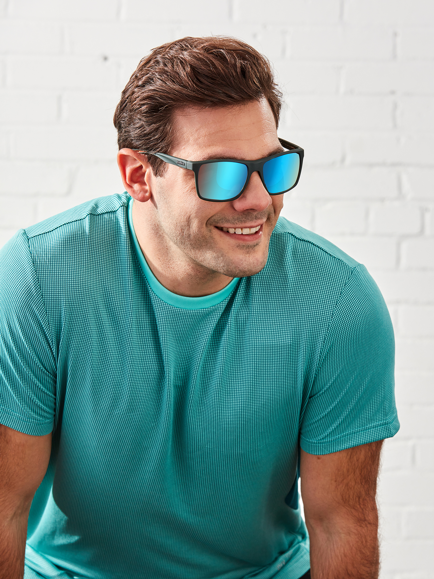 Ironman Sport Sunglasses, Blue Mirrored Lenses photo 4