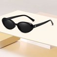 thumbnail image 3 of FYEGRE Women's Retro Oval Sunglasses Polarized 90s Classic Narrow Cat Eye Fashion for Outdoor Sun Black1, 3 of 3