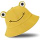 thumbnail image 2 of (Amarillo) Sombrero de rana para bebés y niños, lindo sombrero de pescador de rana, sombrero de pescador de algodón, sombrero de bebé lindo súper lindo sombrero de pescador fino de primavera y otoño, 2 of 4