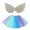 Silver, variant on Utlike Girls Skirts Kids Rainbow Colourful Layered Puffy Tutu Tulle Skirt With Wing Outfits For Holiday Party Princess Mini Skirt For Girl Size 5 Years-8 Years