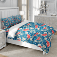 thumbnail image 3 of DOJLIO Watermelon Bedding Sets Summer Friut Full Size Quilt Cover Watermelon and Flower Bedspread Cover Trendy Art Style Decorative Bedding Sets for Adult Men Women, 3 of 5
