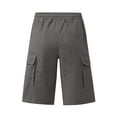 thumbnail image 5 of Dresfit Cargo Shorts for Men Drawstring Below the Knee Outdoor Shorts 2026 Sumemr Relax Fit Athletic Tennis Shorts Stretch Elastic Waist Carpenter Pants Dark Gray M, 5 of 6